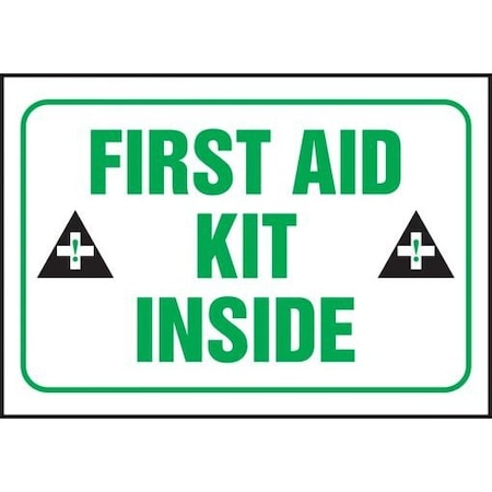 SAFETY LABEL FIRST AID KIT INSIDE 5 LFSD511XVE